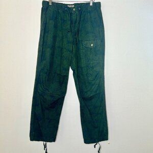 Canvas Lands End Jogger Pant Medium Drawstring Pocket Cotton Gorpcore Athleisure